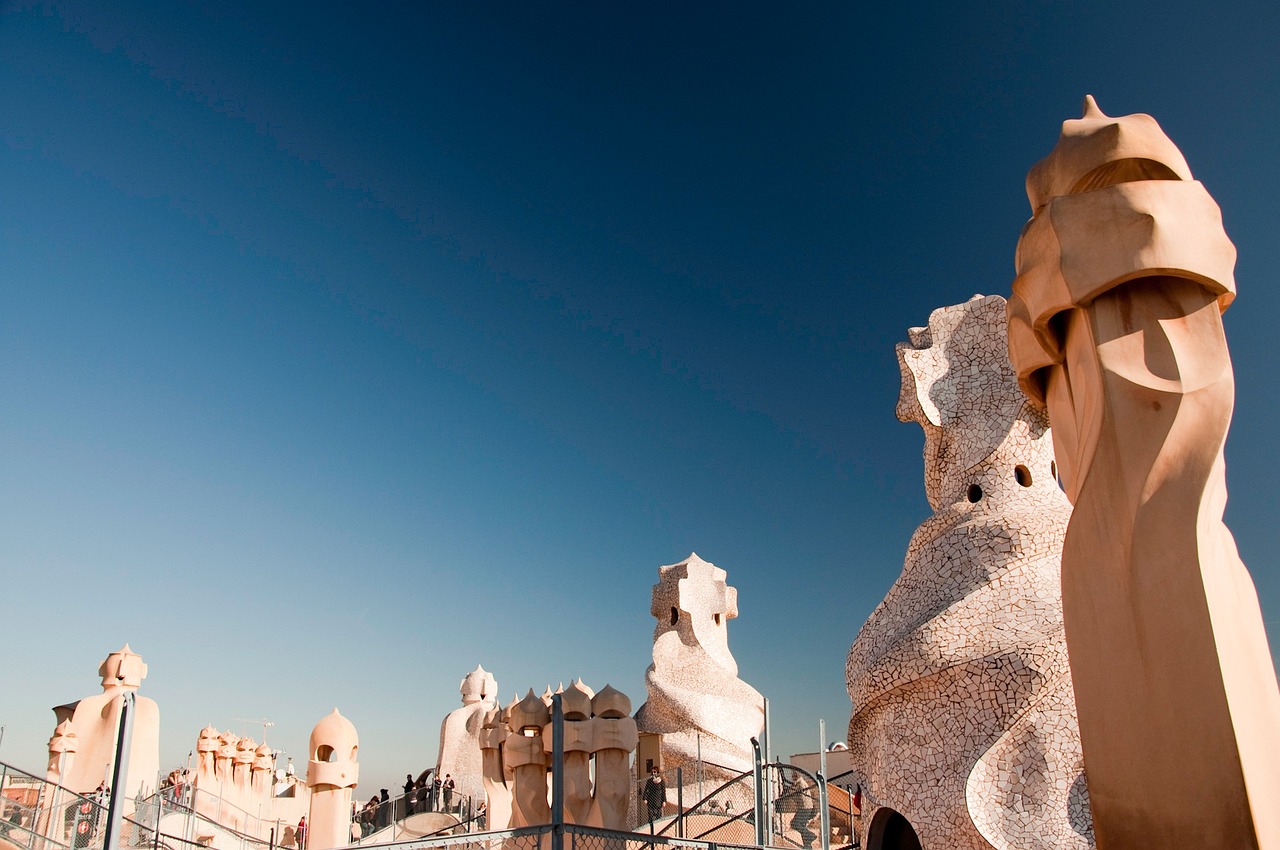 casa mila, gaudi, spain